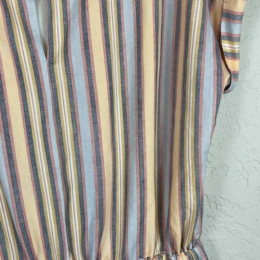 Live Well Lifestyle Romper Shorts Tie Waist Size Medium Pockets - Picture 6 of 8